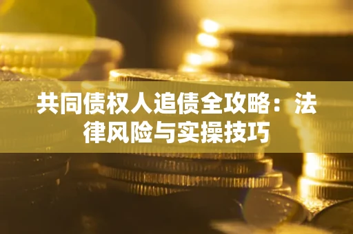 武汉共同债权人追债全攻略：法律风险与实操技巧
