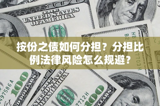武汉按份之债如何分担？分担比例法律风险怎么规避？