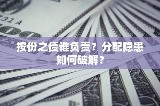 武汉按份之债谁负责？分配隐患如何破解？