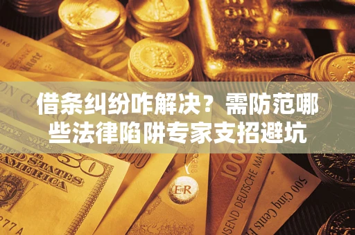 武汉借条纠纷咋解决？需防范哪些法律陷阱专家支招避坑