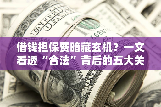 武汉借钱担保费暗藏玄机？一文看透“合法”背后的五大关键陷阱