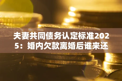 武汉夫妻共同债务认定标准2025:婚内欠款离婚后谁来还? 武汉夫妻共同债务认定标准2025:婚内欠款离婚后谁来还?