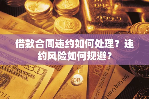 武汉借款合同违约如何处理？违约风险如何规避？