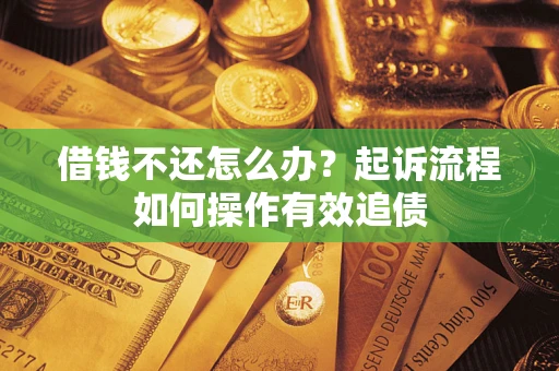 武汉借钱不还怎么办？起诉流程如何操作有效追债