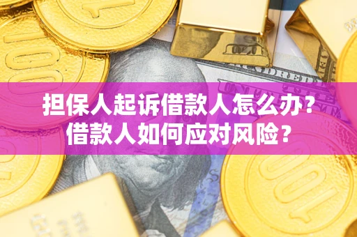 武汉担保人起诉借款人怎么办？借款人如何应对风险？