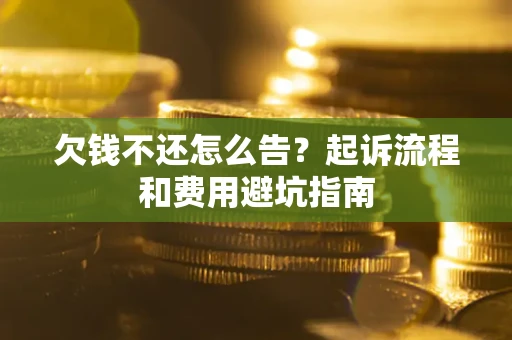 武汉欠钱不还怎么告?起诉流程和费用避坑指南 武汉欠钱不还怎么告?起诉流程和费用避坑指南