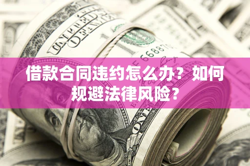 武汉借款合同违约怎么办？如何规避法律风险？