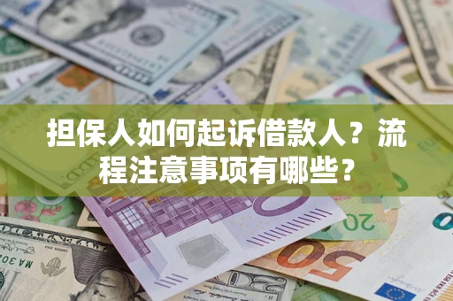 武汉担保人如何起诉借款人？流程注意事项有哪些？